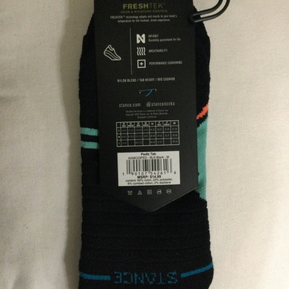 Stance Performance FreshTek with Infiknit Socks Medium - Picture 3 of 3